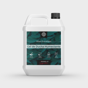 Jabón Líquido Corporal Hidratante Gel de Ducha Humectante Body Wash Aroma Aloe-Eucalipto Presentación 5 Litros Refill