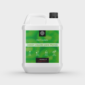 Jabón Líquido para Manos Antibacterial Hidratante Liquid Hands Soap Moisturizing Refill Presentación 5 Litros Aroma Kiwi Eucalipto