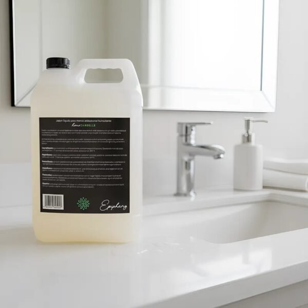 Jabón Líquido para Manos Antibacterial Hidratante Shampoo Para Manos Humectante Hands Soap Presentación Refill 5 Litros Aroma Naranja-Menta - Imagen 5