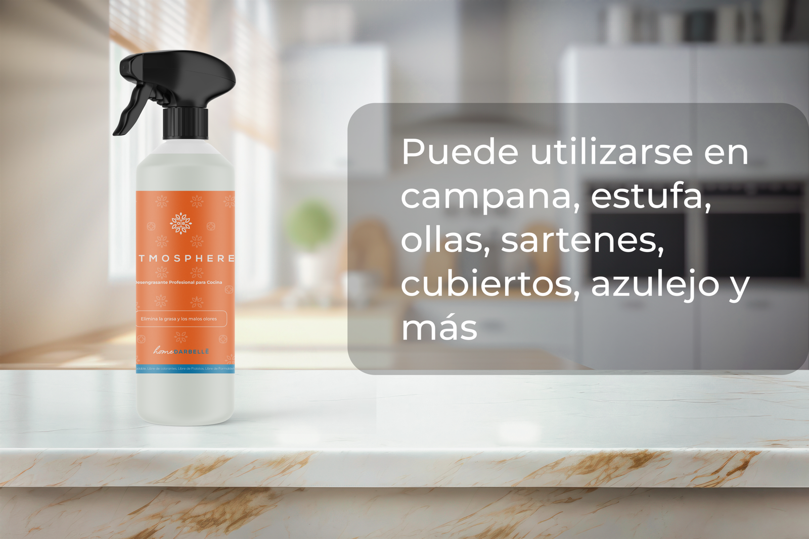 Desengrasante Profesional Cocina Limpieza Profunda y Limpieza Diaria Elimina Grasa Pegada Elimina Malos Olores - Imagen 3