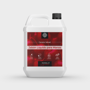 Jabón Líquido para Manos Hidratante Liquid Hands Soap Aroma Cereza Velvet Presentación 5 L Refill